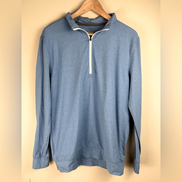Straight Down Ballard Quarter Zip Royale Blue Pullover Men's Size Medium Golf - Picture 1 of 9
